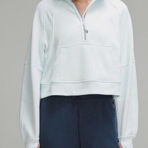 Lululemon Athletica Oversized Scuba Light Blue Hoodie